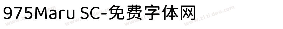975Maru SC字体转换